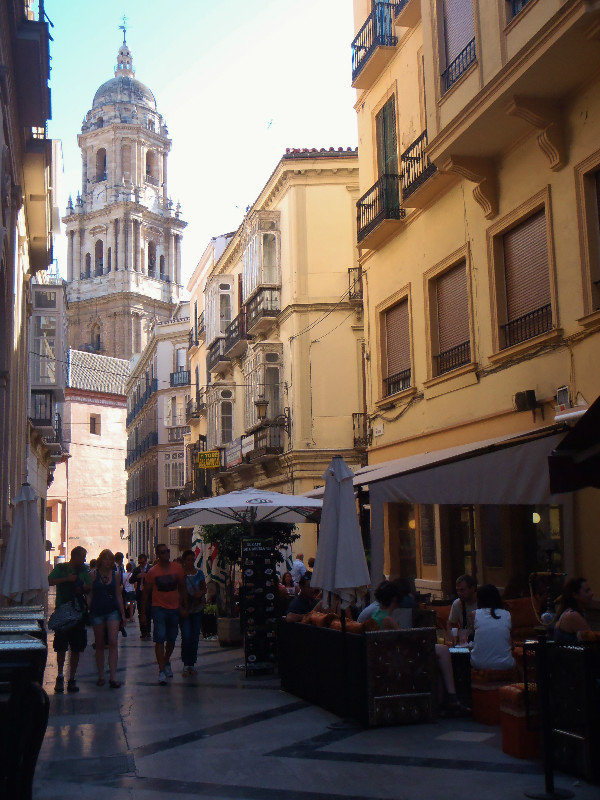 looking down towards the Cathedral