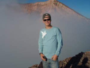 Me in front of the volcano