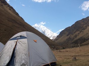 Camp with Salkantay