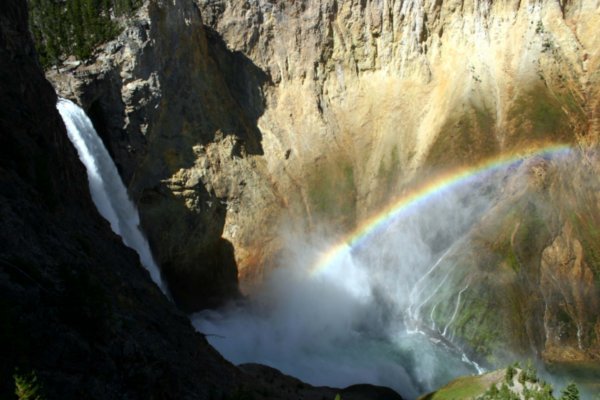 Rainbow on Lower Falls