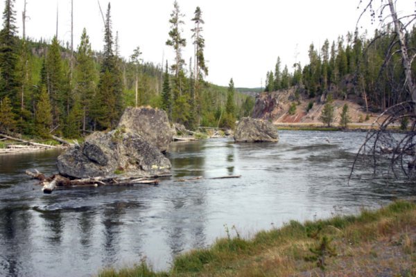 Glacial Boulders in Firehole River