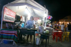 A mayan taco stand at the fair