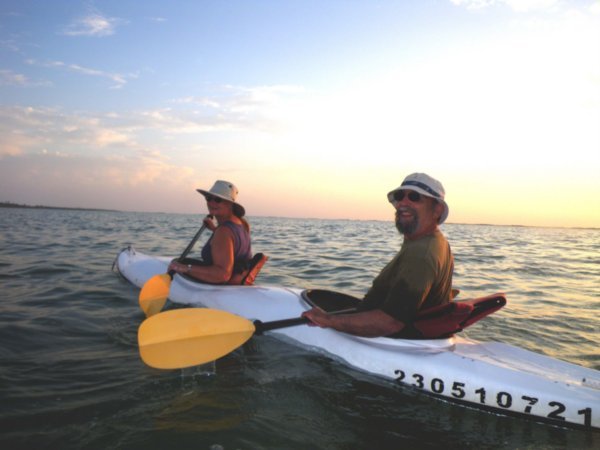 Steve and Dawn in Kayak