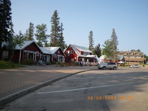 16 One of the two main streets in Waskesiu