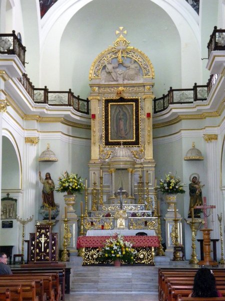 Inside the Church of Guadalupe
