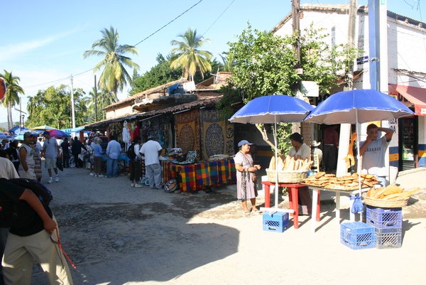 Beginning of street market