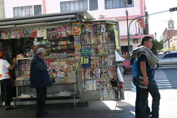 News stands on every corner