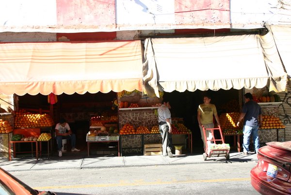  A smaller local fruit stand