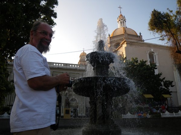 13 - Steve in one of the squares in Colima