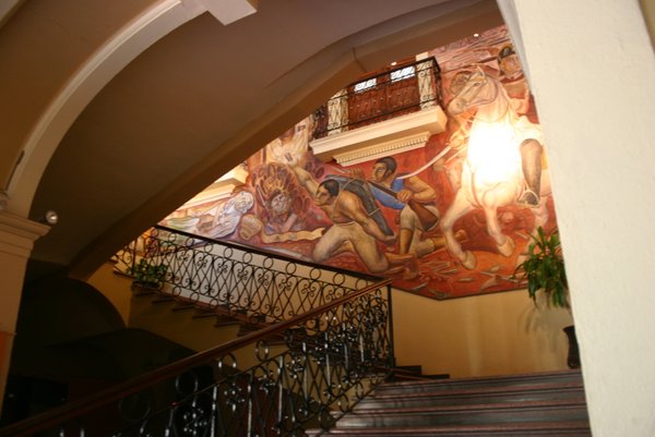 02 - Murals in the stiarwell of the government palace