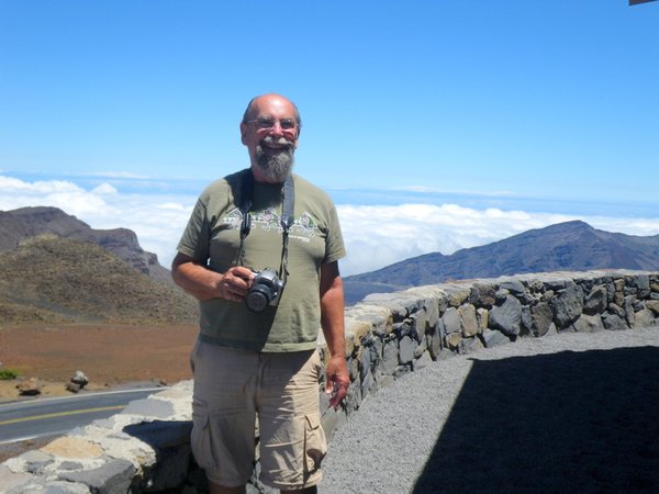 Steve at the top of Haleakala