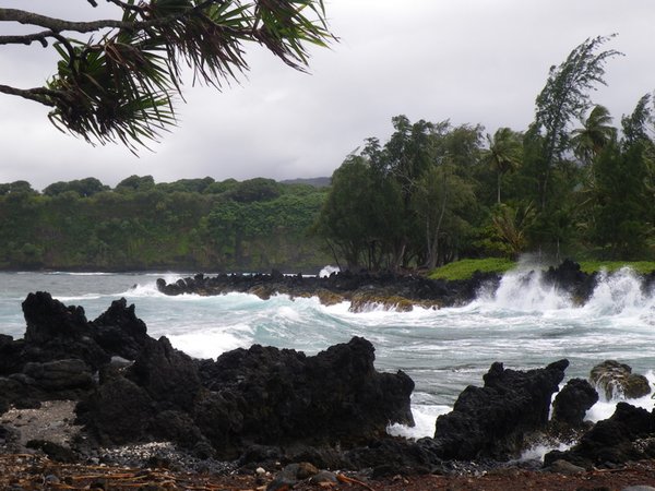 At the end of Keanae Peninsula