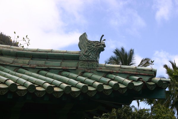 Dragon on top of roof