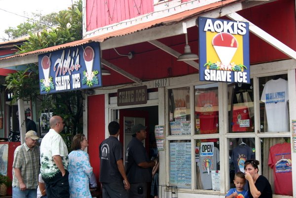 A shave ice stand