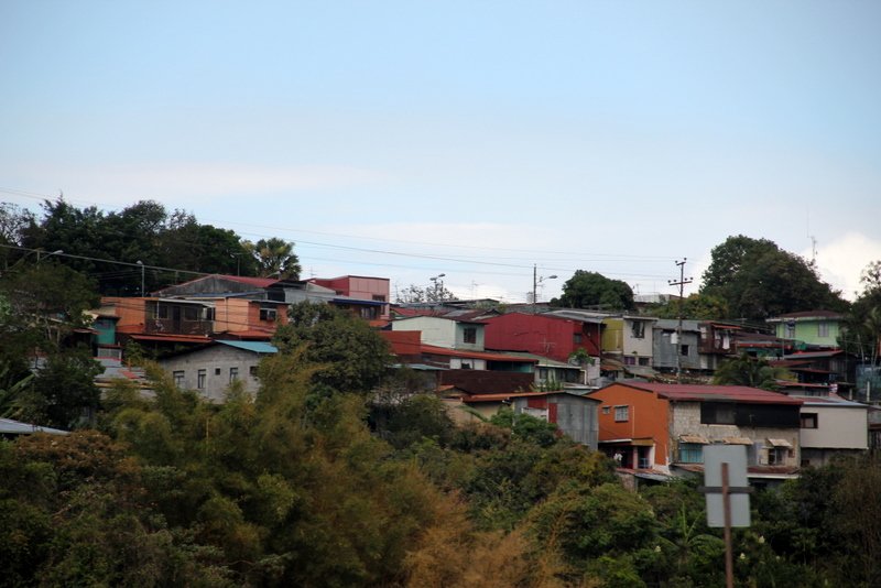 The barrios outside the city