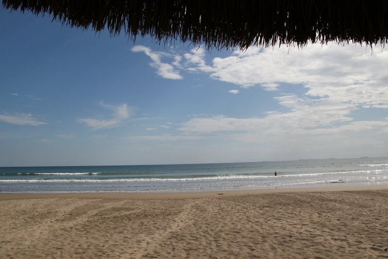 Deserted beach at Las lajas