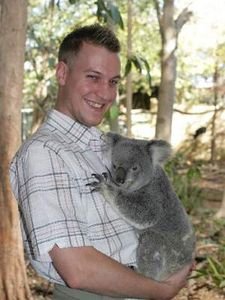 Me and a koala @ Lone Pine Koala Sanctuary