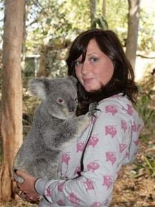 Olivia and a koala @ Lone Pine Koala Sanctuary