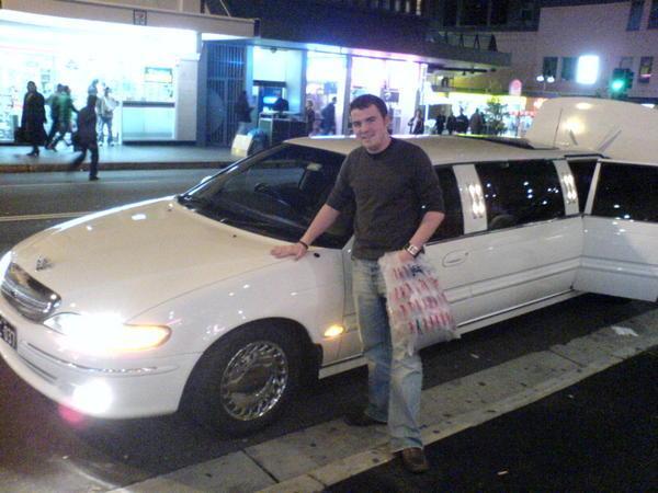 Will with our surprise limo