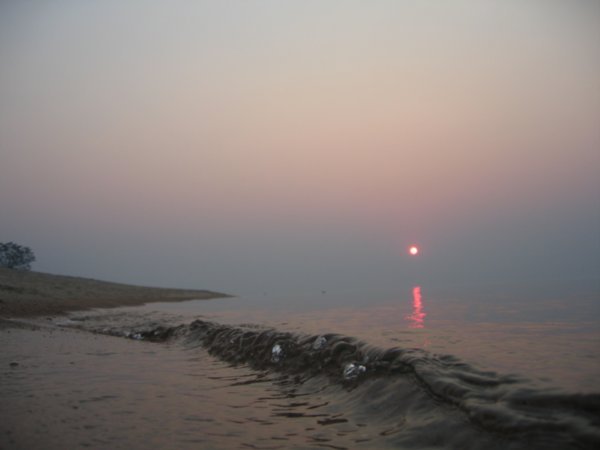 Sunrise over Lake Malawi (at 5.30am!)