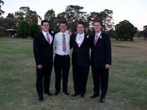 The boys at the wedding
