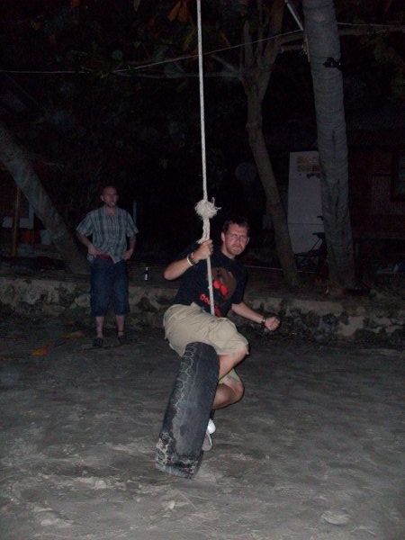 Ian found a swing