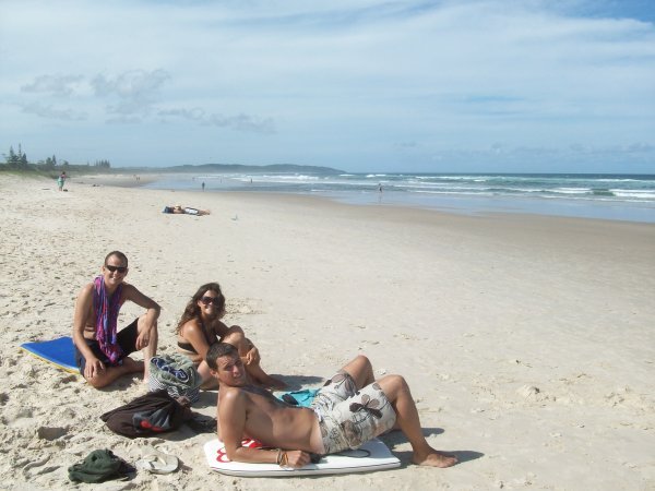 Chilling on Lennox Head Beach on Boxing Day