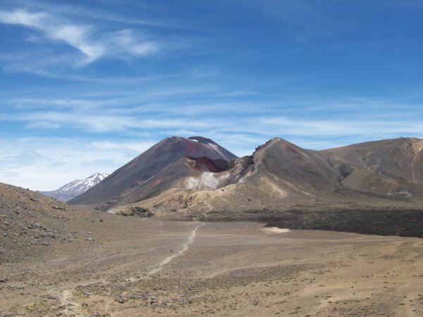 The view after crossing the crater