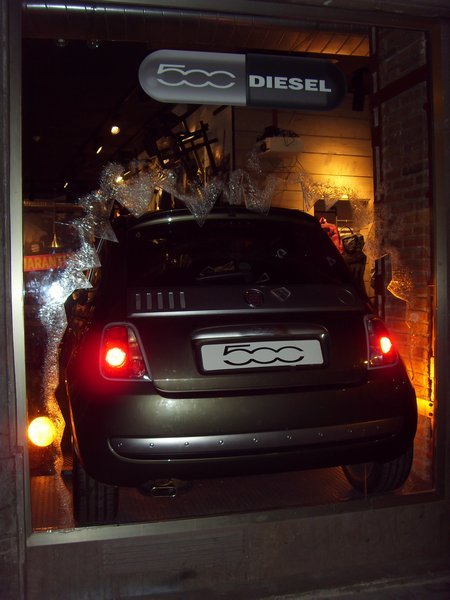 diesel shop window display