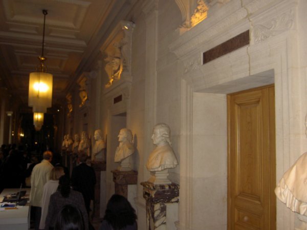 Hallway along judges' chambers
