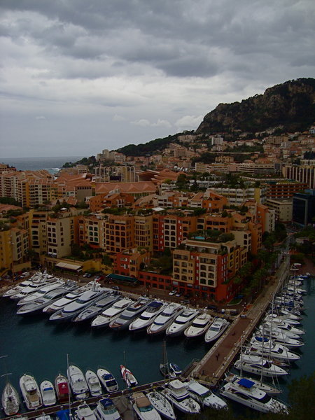 View of Monaco from the top of the Hill