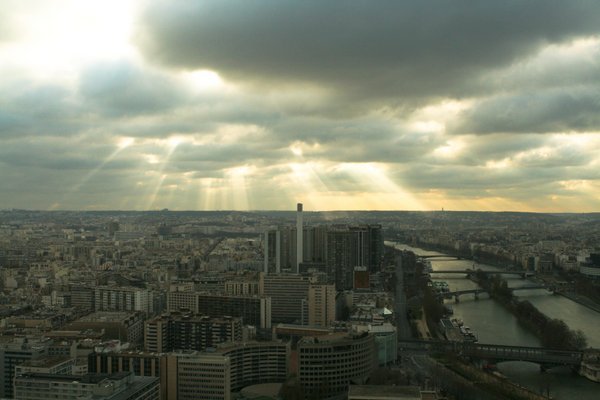 Paris beneath the clouds