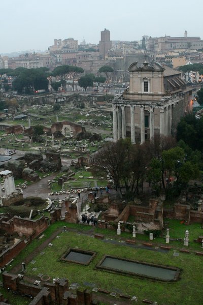 The Roman Forum..look at all those ancient ruins