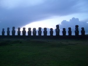 Tongariki at dawn