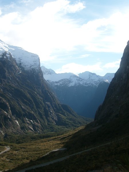 This is the valley just out of the Homer Tunnel
