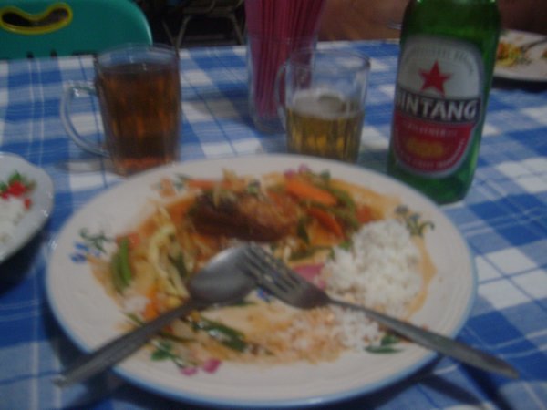 Curry, tea and beer