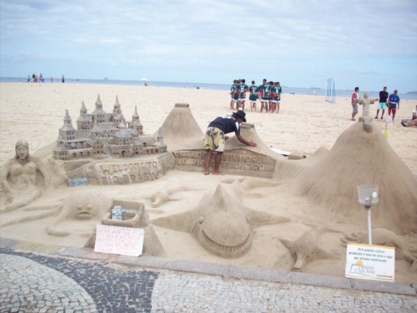 Copacabana Beach Sand Art