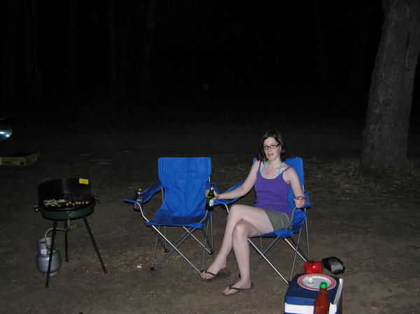 Me chilling at our campsite