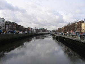 View of the Liffey from O'Connell Bridge