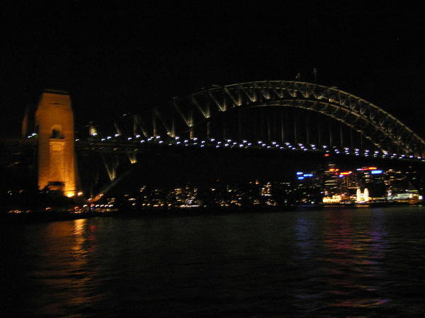 The Harbour Bridge at night