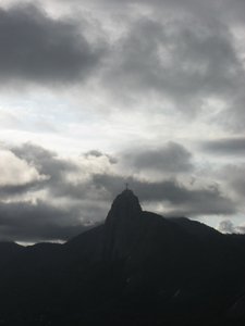 dramatic view of Christ the Redeemer