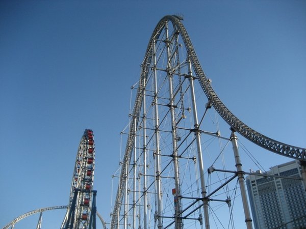 rollercoaster at Tokyo Dome City