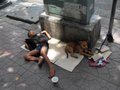 street kid's siesta