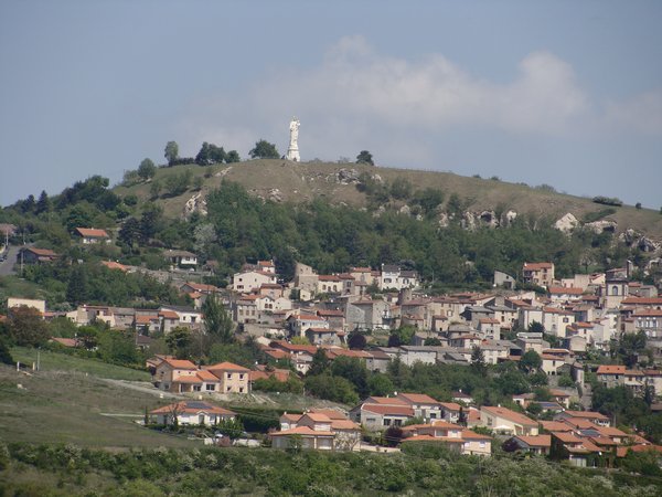 Hill town from picnic spot