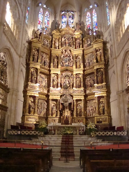 Altarpiece insde Burgos Cathedral 