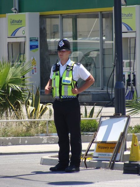 Bobby on patrol in Gibraltar