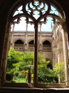 Cloistered garden at the Monastery San Juan