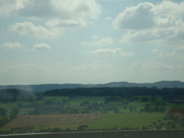 Typical countryside towards Rouen