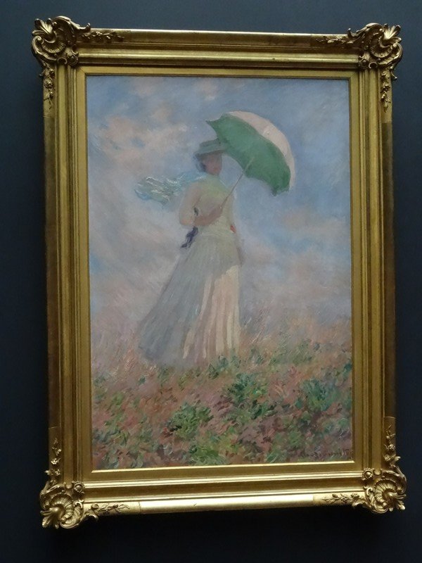Monet's girl with umbrella