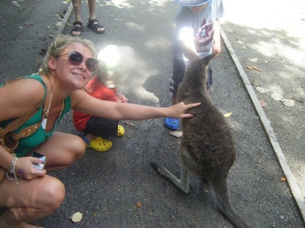 Lauren with kangaroo!!